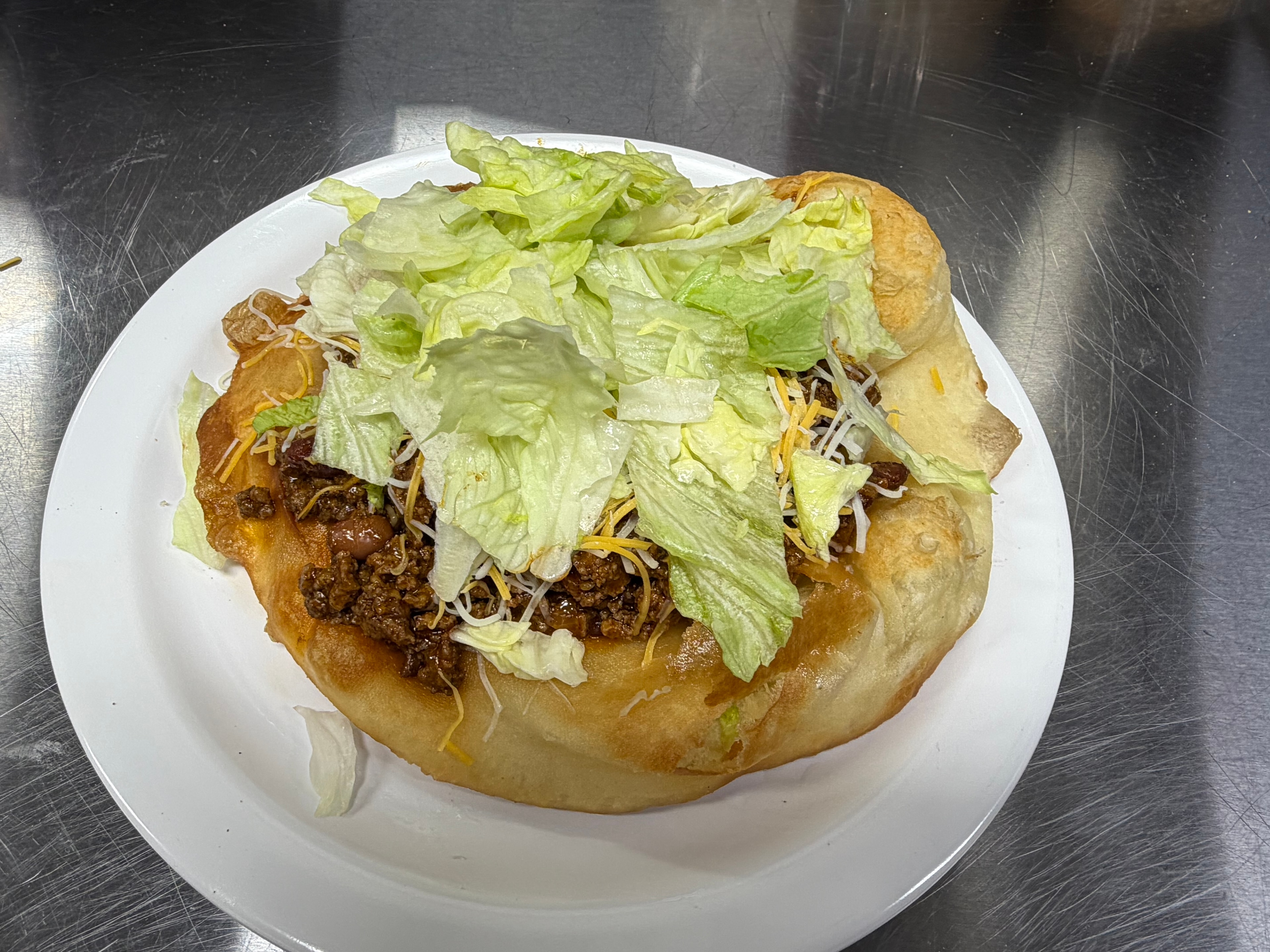 Indian taco lunch special at Nina's